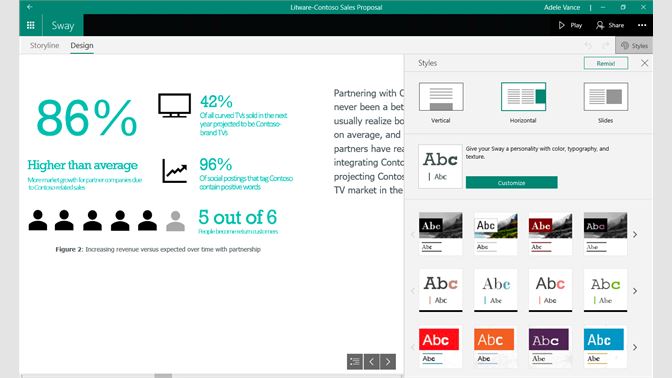 Microsoft Sway Microsoft Sway